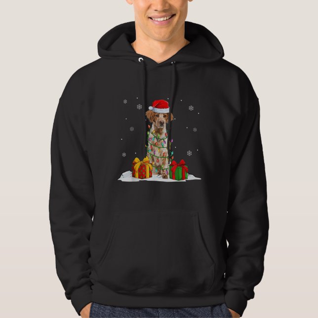 Veste À Capuche Bretagne Espagne Père Noël Noël Arbre de Noël Lumi (Devant)