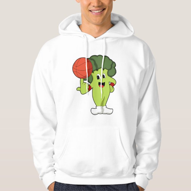 Veste À Capuche Brocoli aux sports de basketball (Devant)