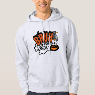 Veste À Capuche Bruh Ghost Halloween mignon Ghost Tricot Ou Traite