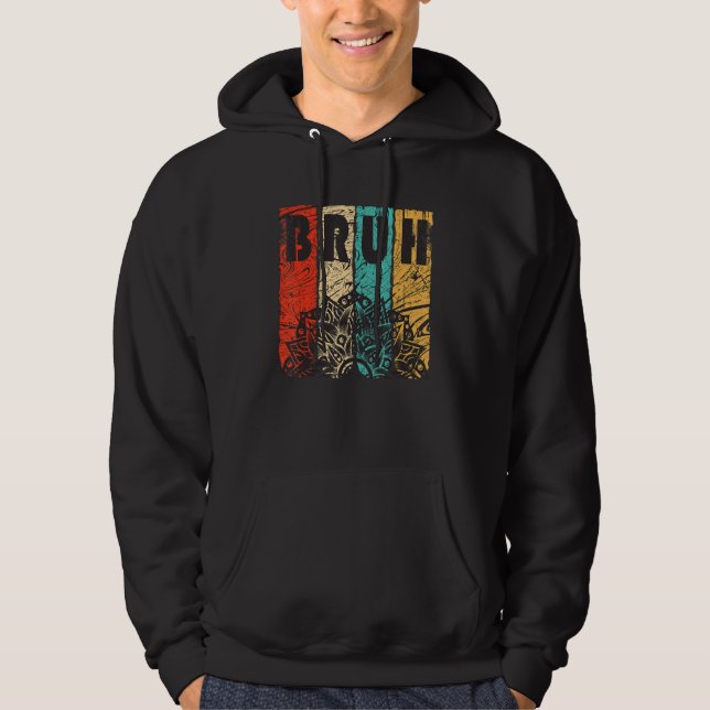 Veste À Capuche Bruh meme dit frère saluer les hommes Ados garçons (Devant)