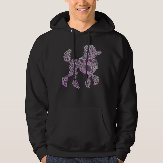 Veste À Capuche Bubble Poodle rose (Devant)