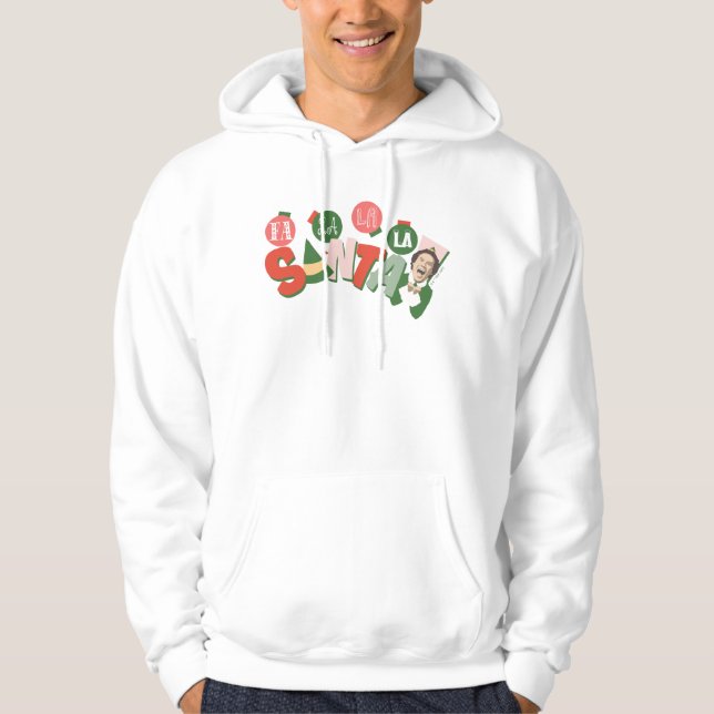 Veste À Capuche Buddy l'Elfe | Fa La La La Père Noël (Devant)