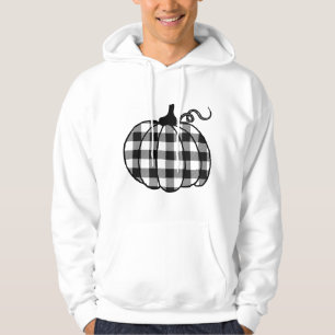 Veste À Capuche Buffalo Plaid Citrouille Automne Automne Mignons D
