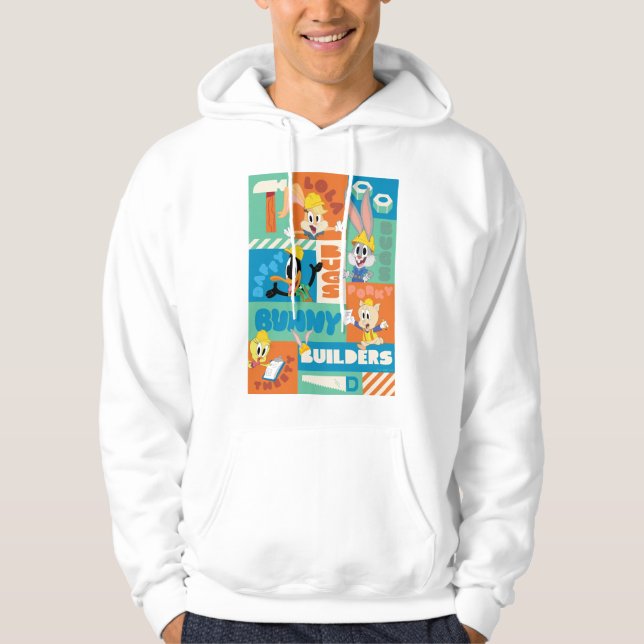Veste À Capuche BUGS BUNNY BUILDERS™| Motif de grille de caractère (Devant)