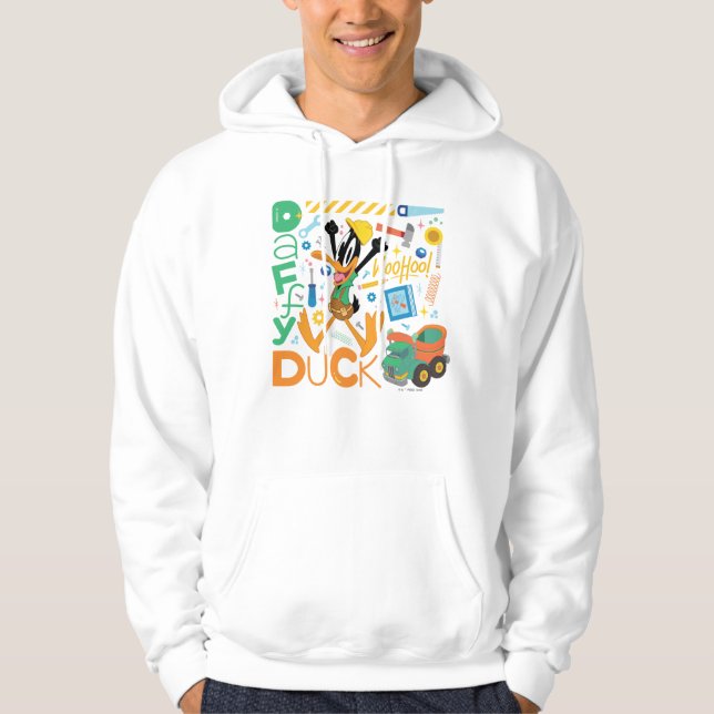 Veste À Capuche BUGS BUNNY BUILDERS™| Outils de travail DAFFY DUCK (Devant)