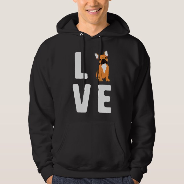 Veste À Capuche Bulldog Women Frenchie Dog (Devant)