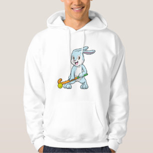 Veste À Capuche Bunny au hockey sur gazon avec bâton de hockey
