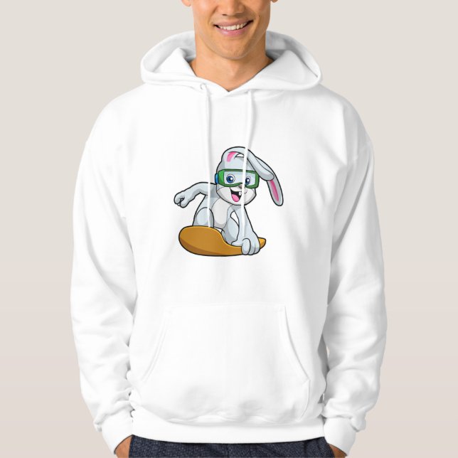 Veste À Capuche Bunny en Snowboard avec Snowboard (Devant)