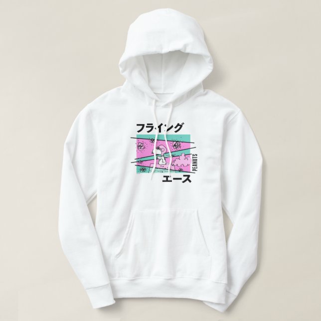 Veste À Capuche cacahuètes | Ace volante rose (Design devant)