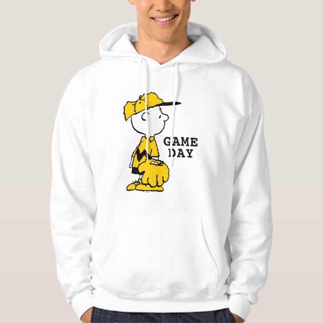 Veste À Capuche cacahuètes | Charlie Brown Baseball (Devant)