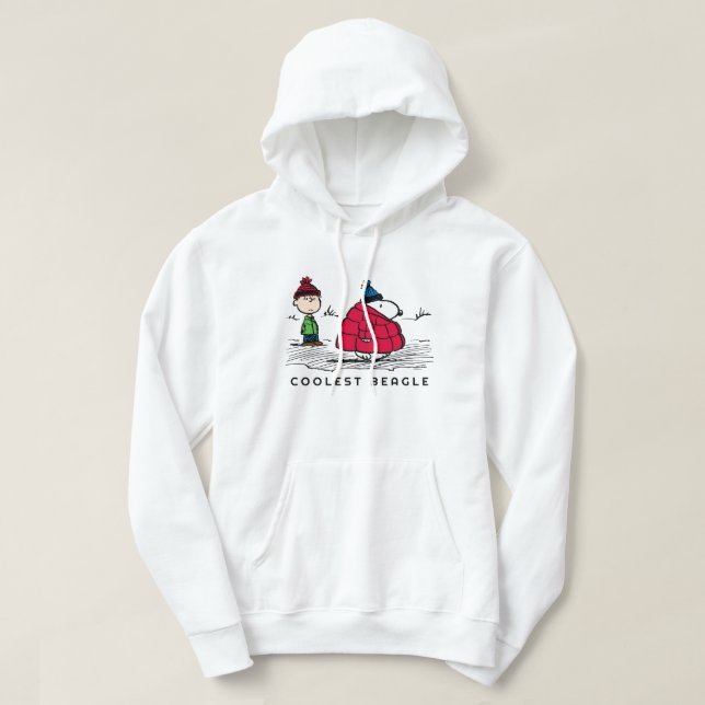 Veste À Capuche cacahuètes | Snoopy & Linus Down Veste Remplie (Design devant)