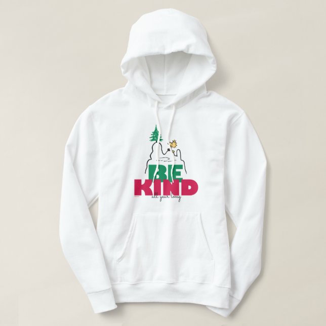 Veste À Capuche cacahuètes | Snoopy & Woodstock Be Kind (Design devant)