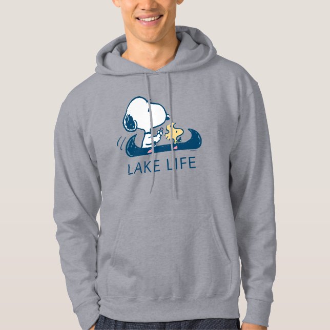 Veste À Capuche cacahuètes | Snoopy & Woodstock Lake Life (Devant)