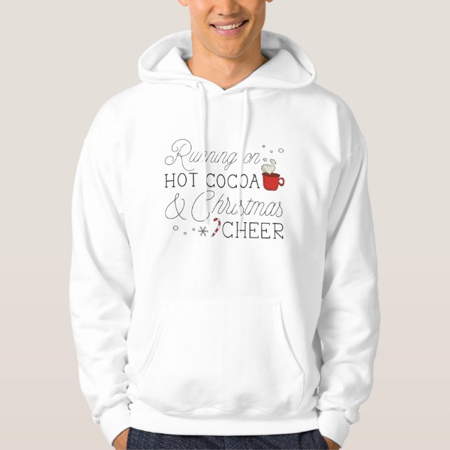 Veste À Capuche Cacao Chaud Et Soirée De Noël (Devant)