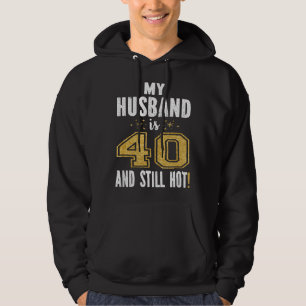 Veste À Capuche Cadeau d'anniversaire 40 ans Mon mari a 40 ans et