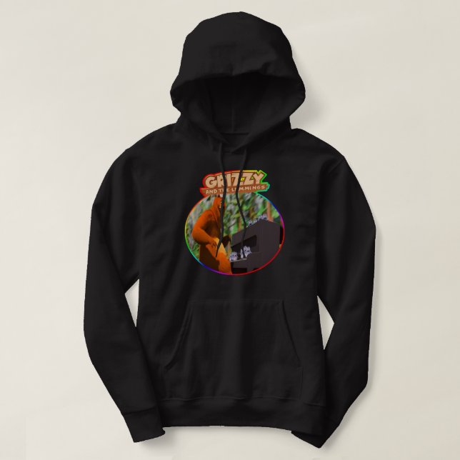 Veste À Capuche Cadeau De Jour Pour Grizzy Et Lemmings Drôle Cadea (Design devant)