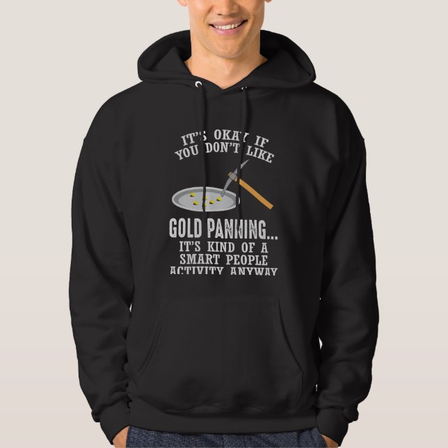 Veste À Capuche Cadeau de planification d'or - Mineur minier (Devant)