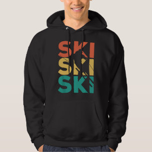 Veste À Capuche Cadeau de ski rétro vintage pour skieurs 