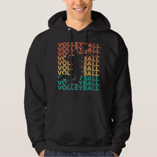 Veste À Capuche Cadeau De Volley-ball Vintage Rétro Pour Femmes