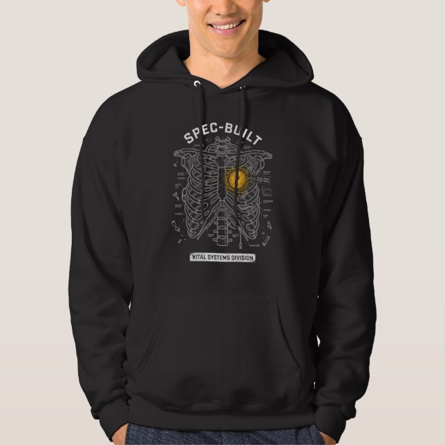 Veste À Capuche Cadeau pour Plombier de la Division des Systèmes V (Devant)