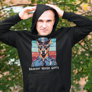 Veste À Capuche Cadeaux de chien d'anniversaire pour les policiers