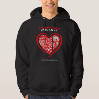 Veste À Capuche Cadeaux Vêtements Je Porte Rouge Pour Ma Tante Mal