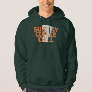 Veste À Capuche Café détente graphique de jour de soleil