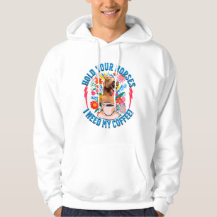 Veste À Capuche Café drôle de cheval humour amateur de café