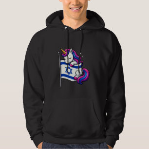 Veste À Capuche Câlins de licorne drapeau d'Israël cool garçons fi