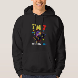 Veste À Capuche Camion Monster droit Âge 7 ans Puzzle Autisme Aw