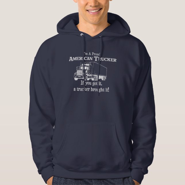 Veste À Capuche Camionneur fier (Devant)