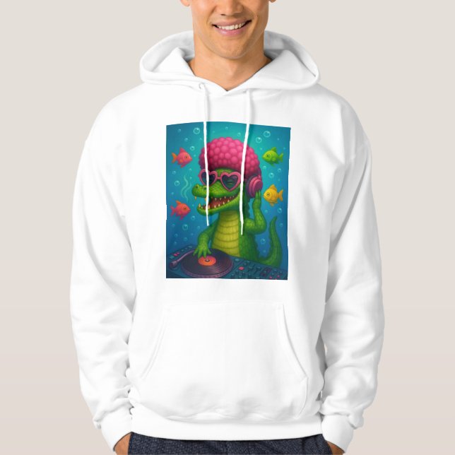 Veste À Capuche Camiseta sudadera Cocodrilo Cósmico  (Devant)