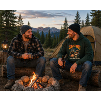 VESTE À CAPUCHE CAMPING AVEC MES AMIS GHOSTS
