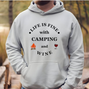 Veste À Capuche Camping de fond et les paroles de vin