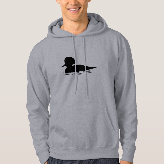 Veste À Capuche Canard de harle en silhouette (Devant)