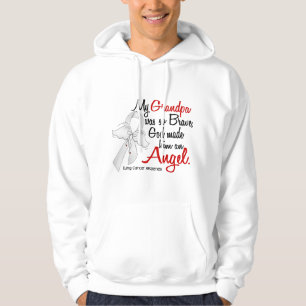 Veste À Capuche Cancer de poumon de grand-papa de l'ange 2