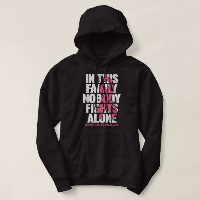 Veste À Capuche Cancer du sein (Design devant)