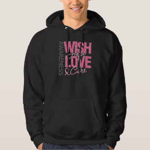 Veste À Capuche Cancer du sein de traitement d'amour d'espoir de