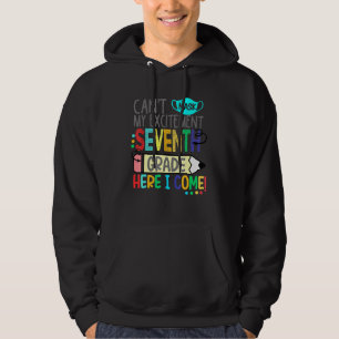 Veste À Capuche Cant Masque Mon Excitation Septième Année Je Viens