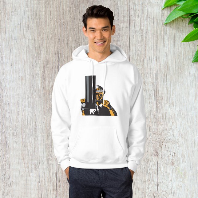 Veste À Capuche Capitaine de sous-marin nautique utilisant un peri (Créateur téléchargé)