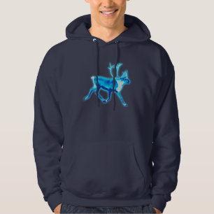Veste À Capuche Caribou bleu (rennes)