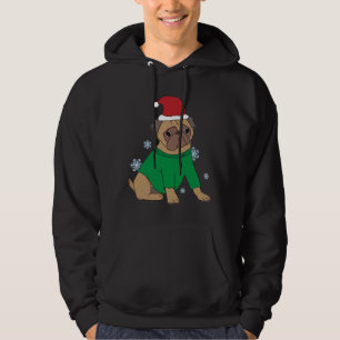 Veste À Capuche Carlin de Noël Jumper Festive Illustrated Carlin C