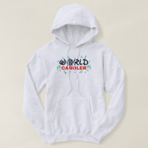 Caroleur mondial avec notes de musique verte et ne