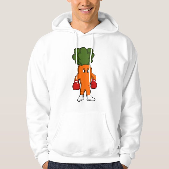 Veste À Capuche Carotte en boîte avec gants de boxe (Devant)