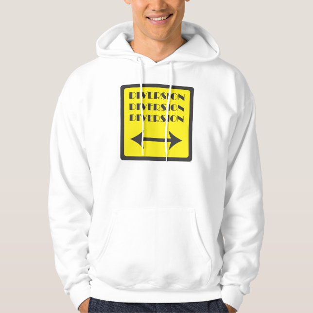 VESTE À CAPUCHE CARRÉ DE SIGNE DE DÉVIATION (Devant)
