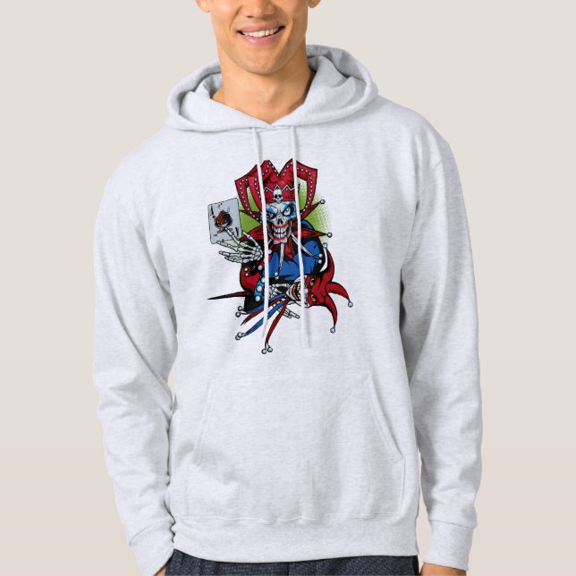 Veste À Capuche Carte de jeu, Joker T-Shirt (Devant)