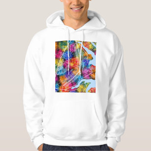 Veste À Capuche Carte de la ville de Brasília Brésil