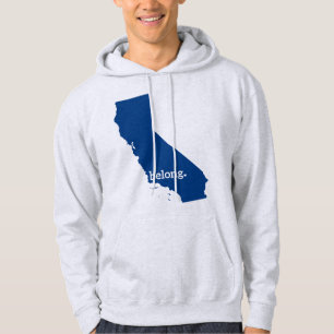 Veste À Capuche Carte de l'État de Californie Belong