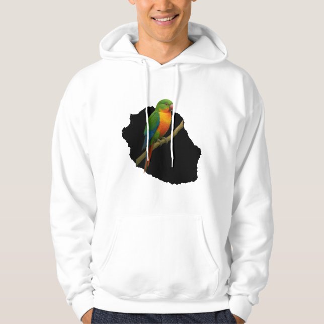 Veste À Capuche Carte oiseau (Devant)