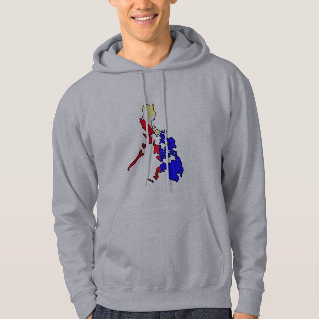 Veste À Capuche Carte philippine grand Hoody (Devant)